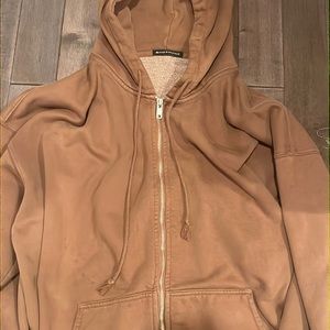 Oversized Brown Brandy Melville Christy Hoodie